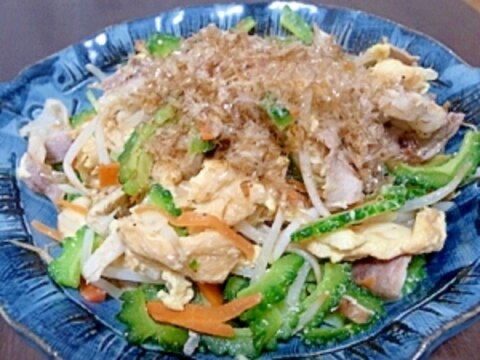 ボリュームたっぷり ゴーヤフーチャンプル レシピ 作り方 By マーブルジョバ 楽天レシピ